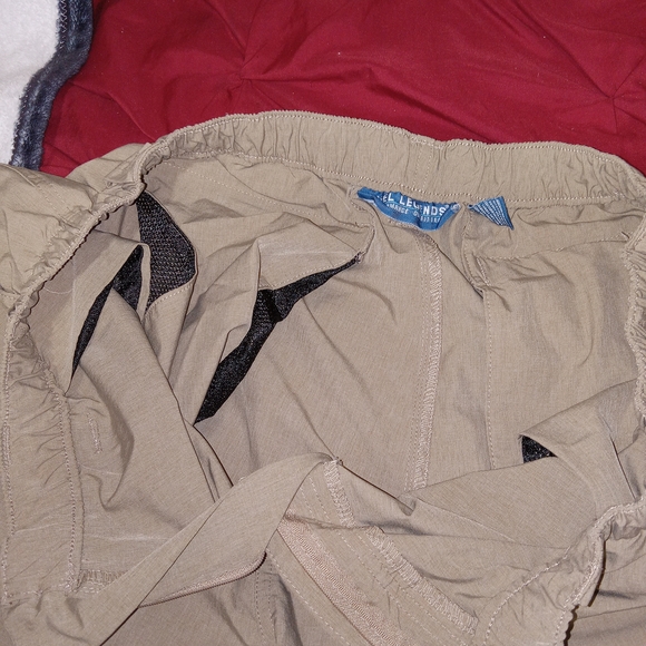 Reel Legends Convertible Pants Mens Large Khaki Zip Off Cargo Outdoor Hiking - Picture 11 of 13